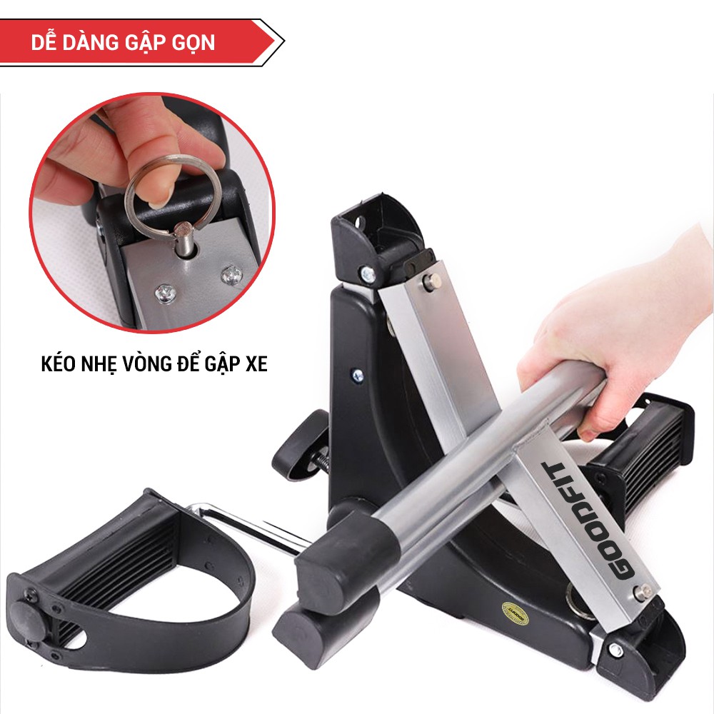 Xe đạp thể dục mini tại nhà gấp gọn, giúp giữ vóc dáng cân đối