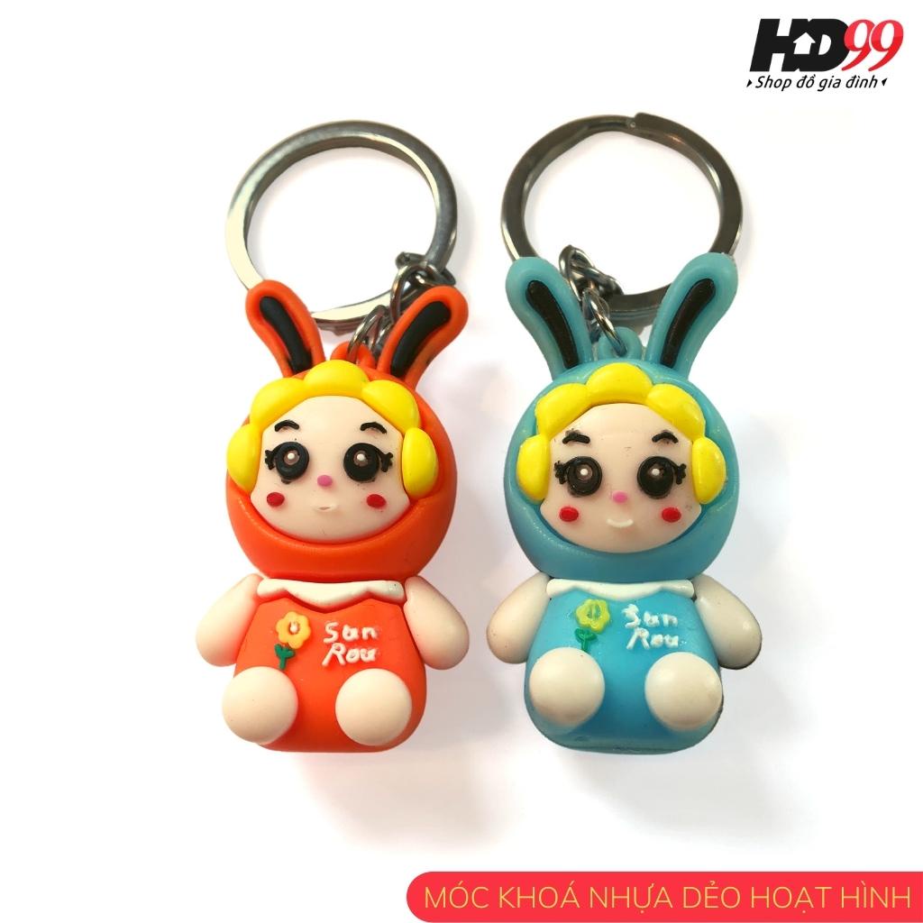 Móc Khoá Hoạt Hình Dễ Thương Doraemon Pikachu, Chất Liệu Nhựa Dẻo, Nhiều Lựa Chọn