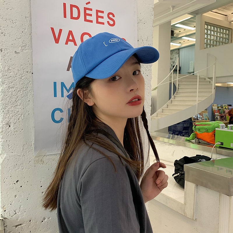 Mũ lưỡi trai chất liệu cotton in họa tiết chữ phong cách đường phố dành cho nam và nữ