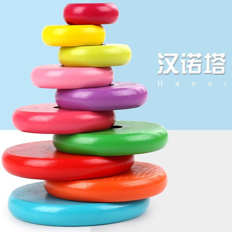 ĐỒ CHƠI TRÍ TUỆ CHO BÉ - THÁP CẦU VỒNG ĐA SẮC