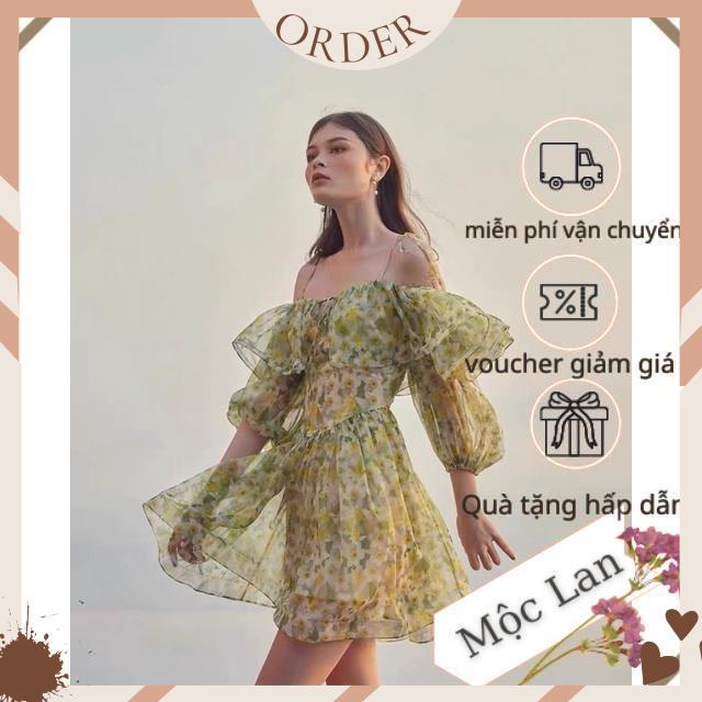 (MộcLan ORDER) Váy hoa trễ vai ca sĩ Hoà Minzy mặc cực xinh đẹp có ảnh thật | BigBuy360 - bigbuy360.vn