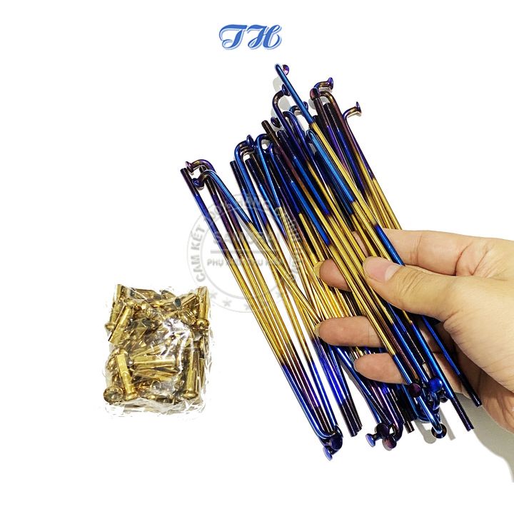 Căm xe máy Osaki xanh vàng size 184 - 157- 149