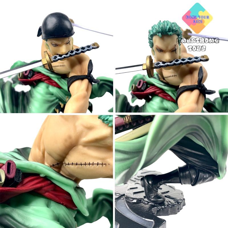 Mô hình Roronoa Zoro Tuyệt Chiêu 3000 Thế Giới - Đồ Chơi Sưu Tập Cho Các Fan Của One Piece - SmartHome Toys