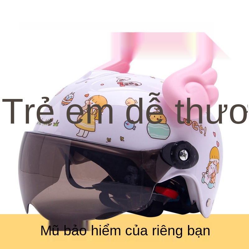 T[Giao hàng nhanh tại tỉnh Hà Bắc ｜ Số 2 trongnh sách bán chạy nhất] Mũ bảo hiểm trẻ em Xe ô tô điện tự làm cho bé tr