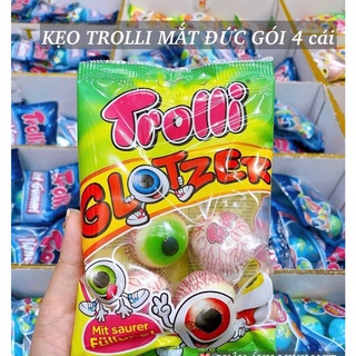 [Hàng Mới Vè] Túi 4 viên Kẹo dẻo Trolli hình con mắt hàng nội địa Đức