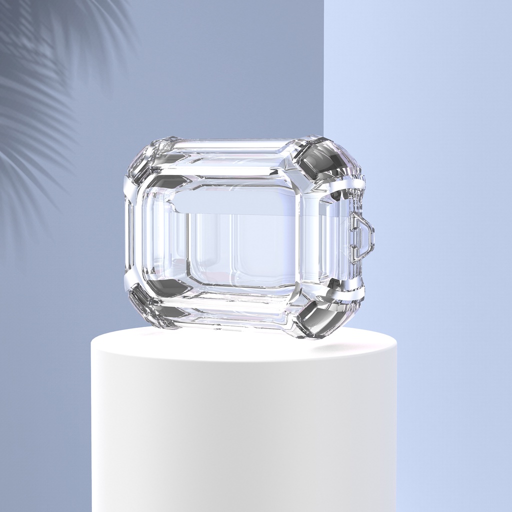Ốp Hộp Đựng Tai Nghe Nhét Tai Trong Suốt Chống Sốc Cho AirPods Pro 2 1 3 2021