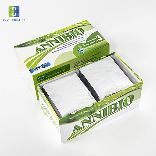 Annibio Chất xơ hòa tan - Bổ sung chất xơ tiêu hóa, giúp nhuận tràng, tăng cường tiêu hóa - Hộp 30 gói x 4gr