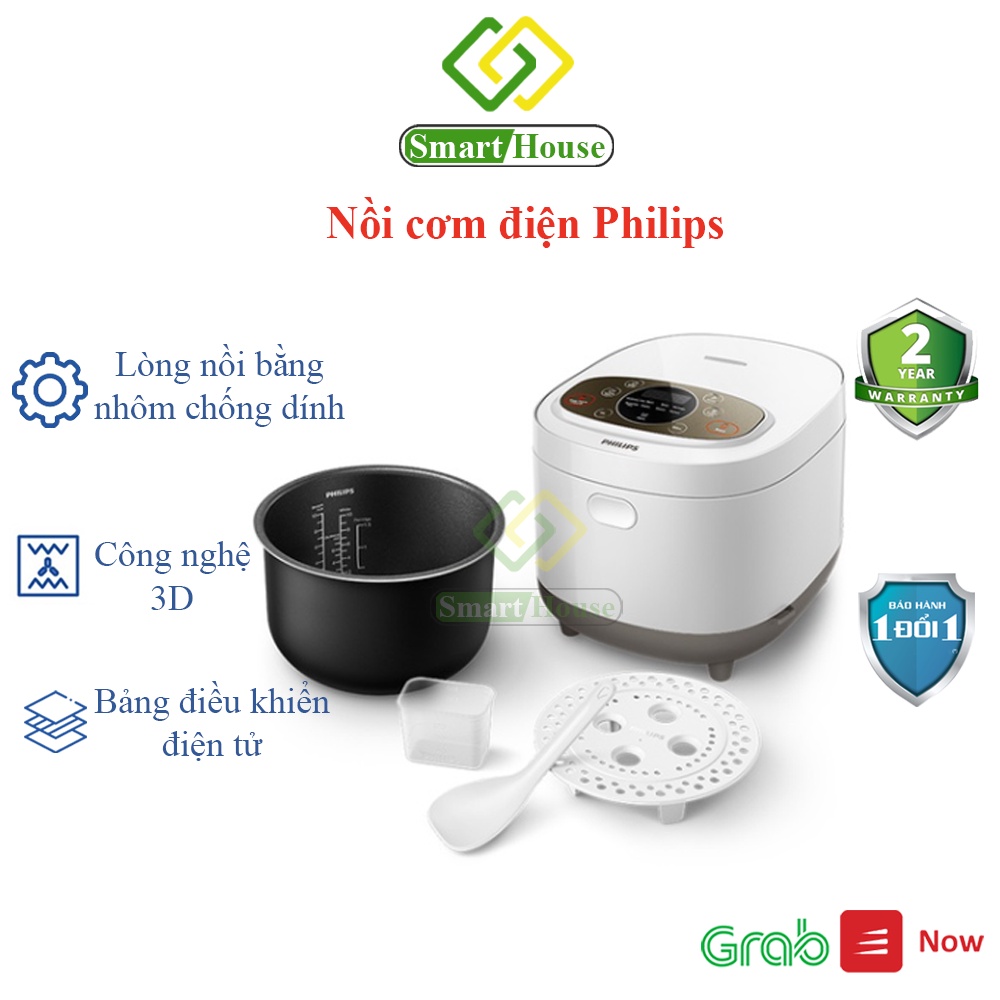 HD4533/66 - Nồi cơm điện tử Philips 1.8 lít HD4533/66- Hàng chính hãng - Smart House