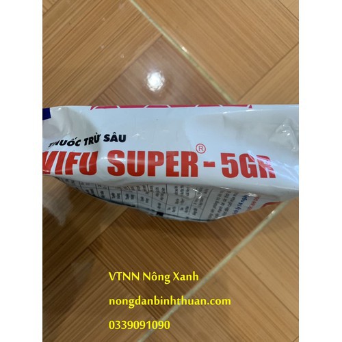 VIFU SUPER 5GR đặc trị tuyến trùng trừ sâu tuyến trùng côn trùng gây hại trong đất gói 1 kg - vifu super 5gr