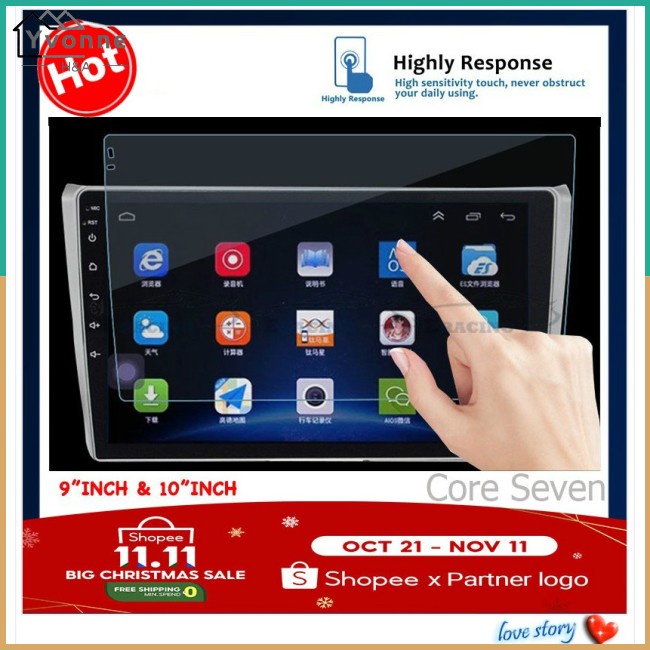 Kính CườNg LựC BảO Vệ MàN HìNh Cho Xe Hơi Android Player 9 "& 10" Inch