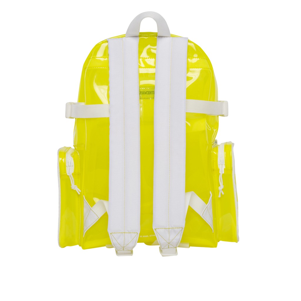 Balo 5THEWAY® /plastic/ ROCKET BACKPACK™ in YELLOW aka Balo Trong Suốt Vàng