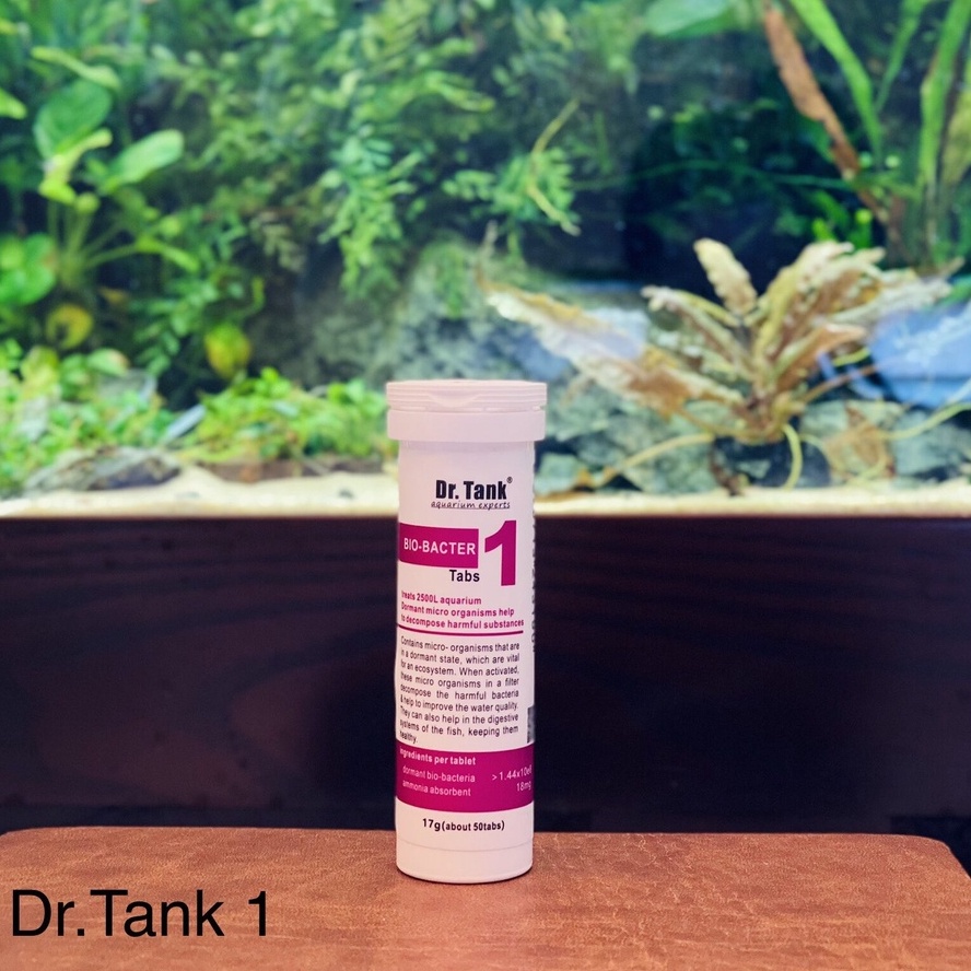 Vi sinh Dr.Tank Bio-Bacter (Hộp số 1) cho bể thủy sinh