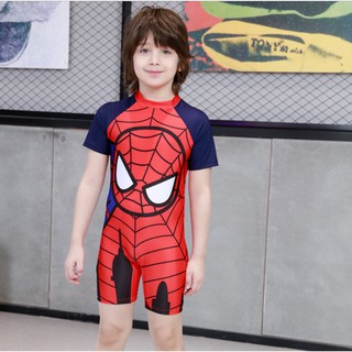 Bộ đồ bơi liền thân siêu nhân người nhện cho bé trai BT04