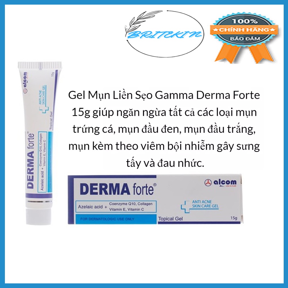 Gel Bôi Mụn & Liền Sẹo Derma Forte 15g | BigBuy360 - bigbuy360.vn