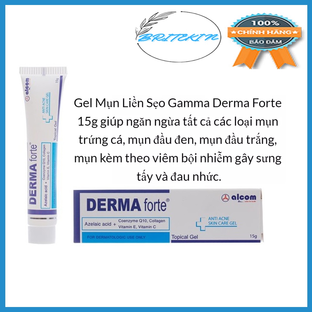 Gel Bôi Mụn & Liền Sẹo Derma Forte 15g