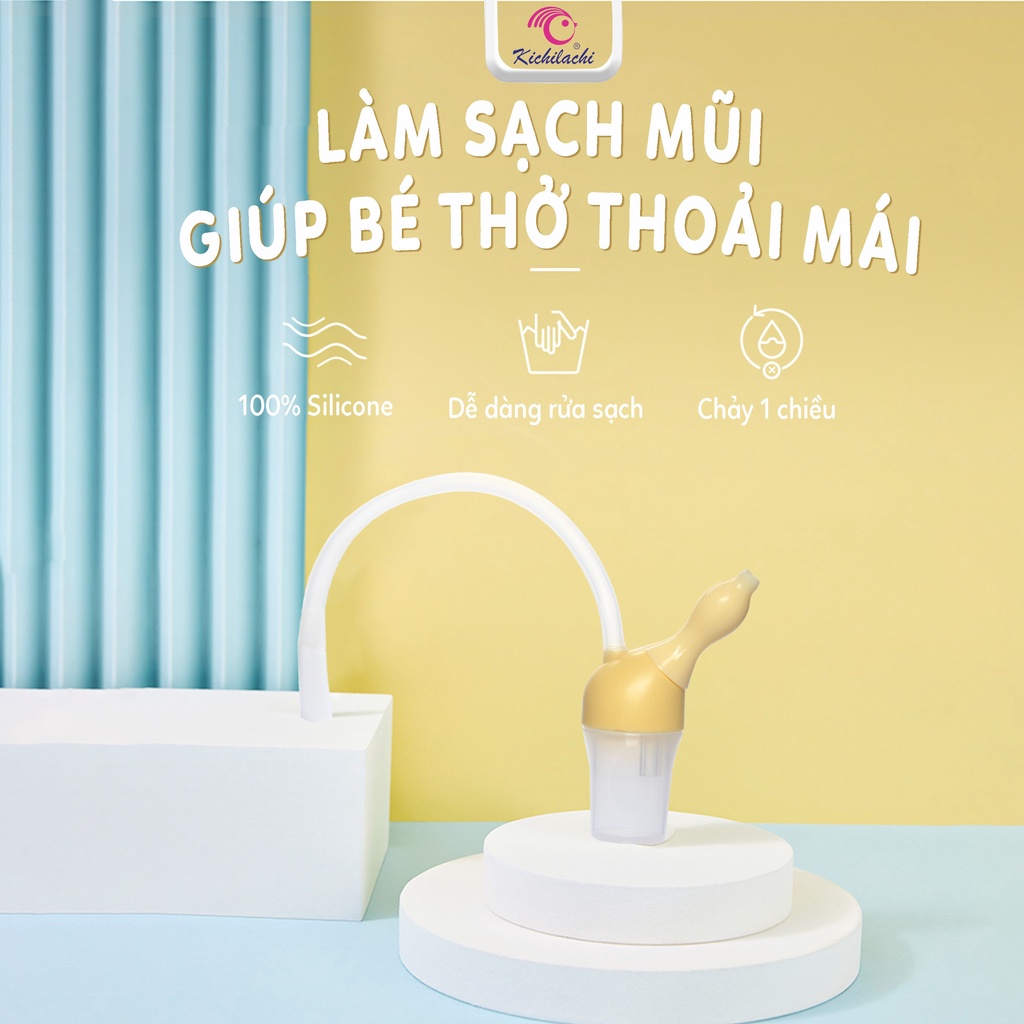 Hút Mũi Sơ Sinh Cho Bé Kichilachi ,hút Mũi Nội Địa Với Đầu Núm Mềm An Toàn Cho Bé 0m+