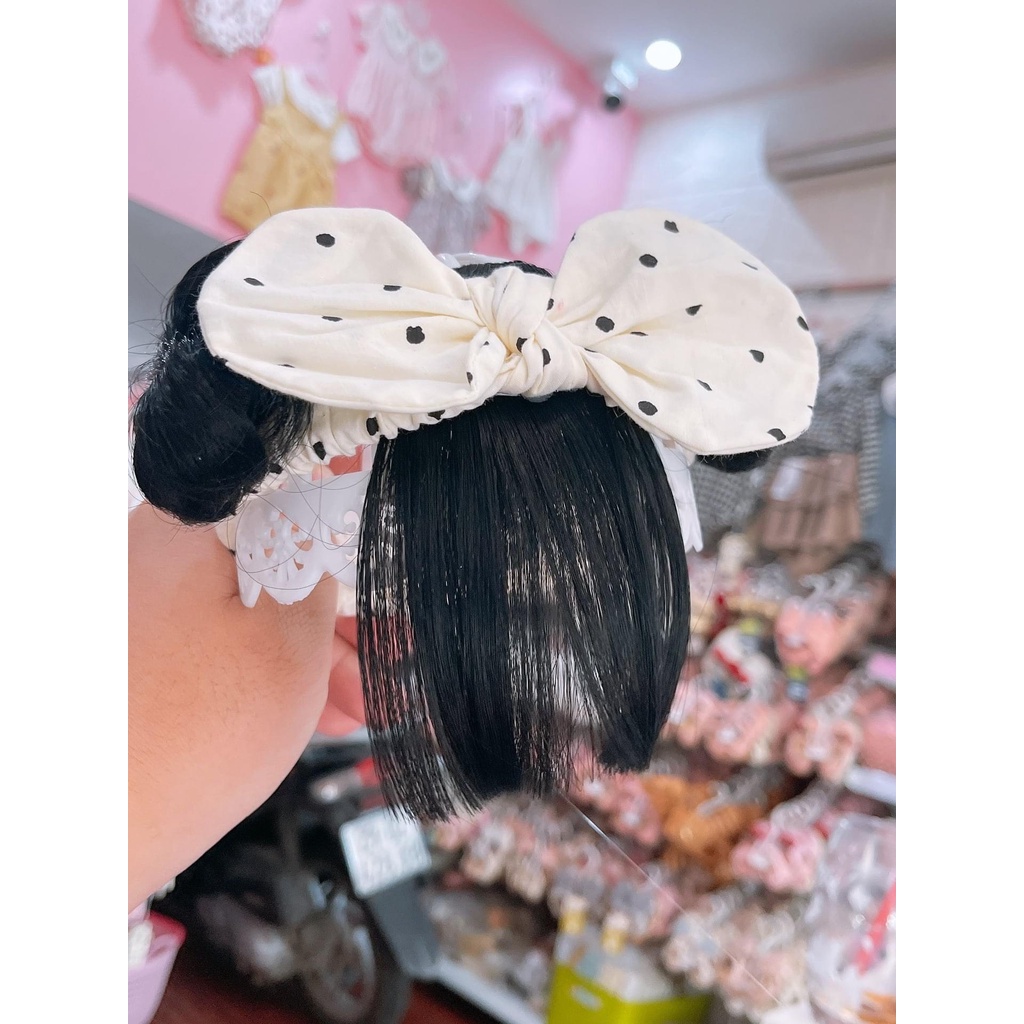 Turban Nơ chấm bi siêu xinh cho bé iu
