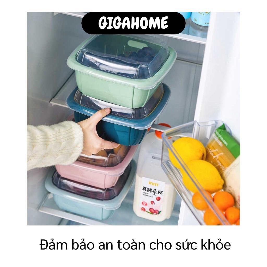 Bộ rổ thau thông minh   GIÁ VỐN]  Bộ rổ kèm thau có nắp đậy đa năng bền đẹp 9496