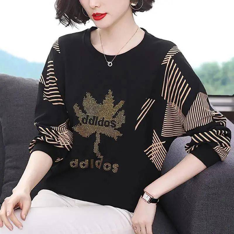 [ Mã 11FASHIONSALE1 giảm 10K đơn 50K ] Áo Thun Tay Dài Dáng Rộng Cỡ Lớn Thời Trang Cao Cấp Dành Cho Nữ Trung Niên | BigBuy360 - bigbuy360.vn