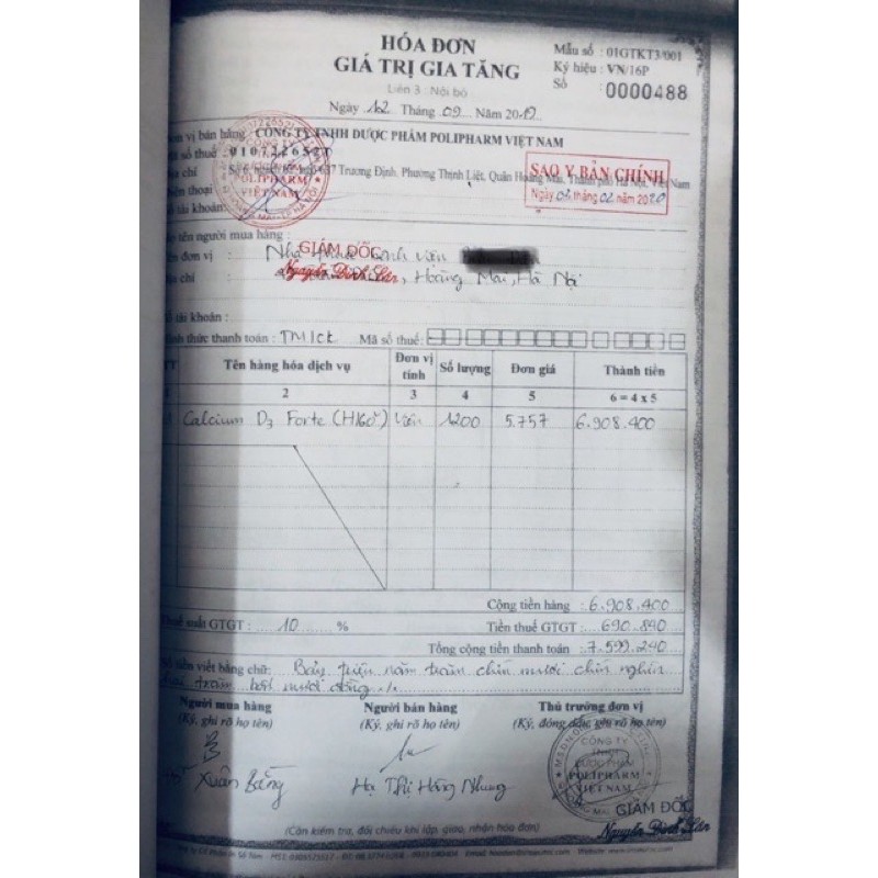 Calci D3 Forte  Hộp 60 viên - Hàng chính hãng nhập khẩu Balan