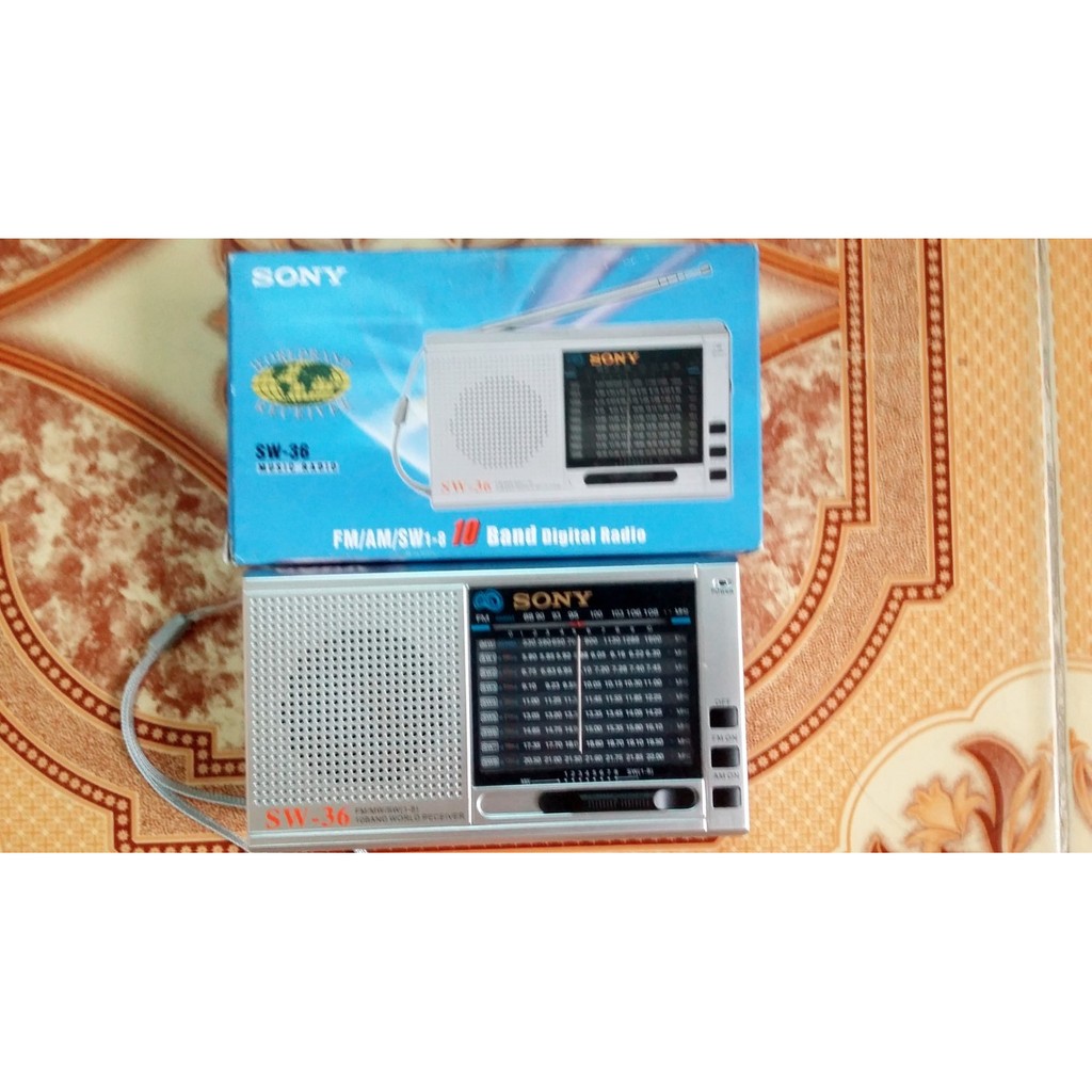 RADIO SONY SW-36 NHỎ GỌN BỎ TÚI(xài pin)