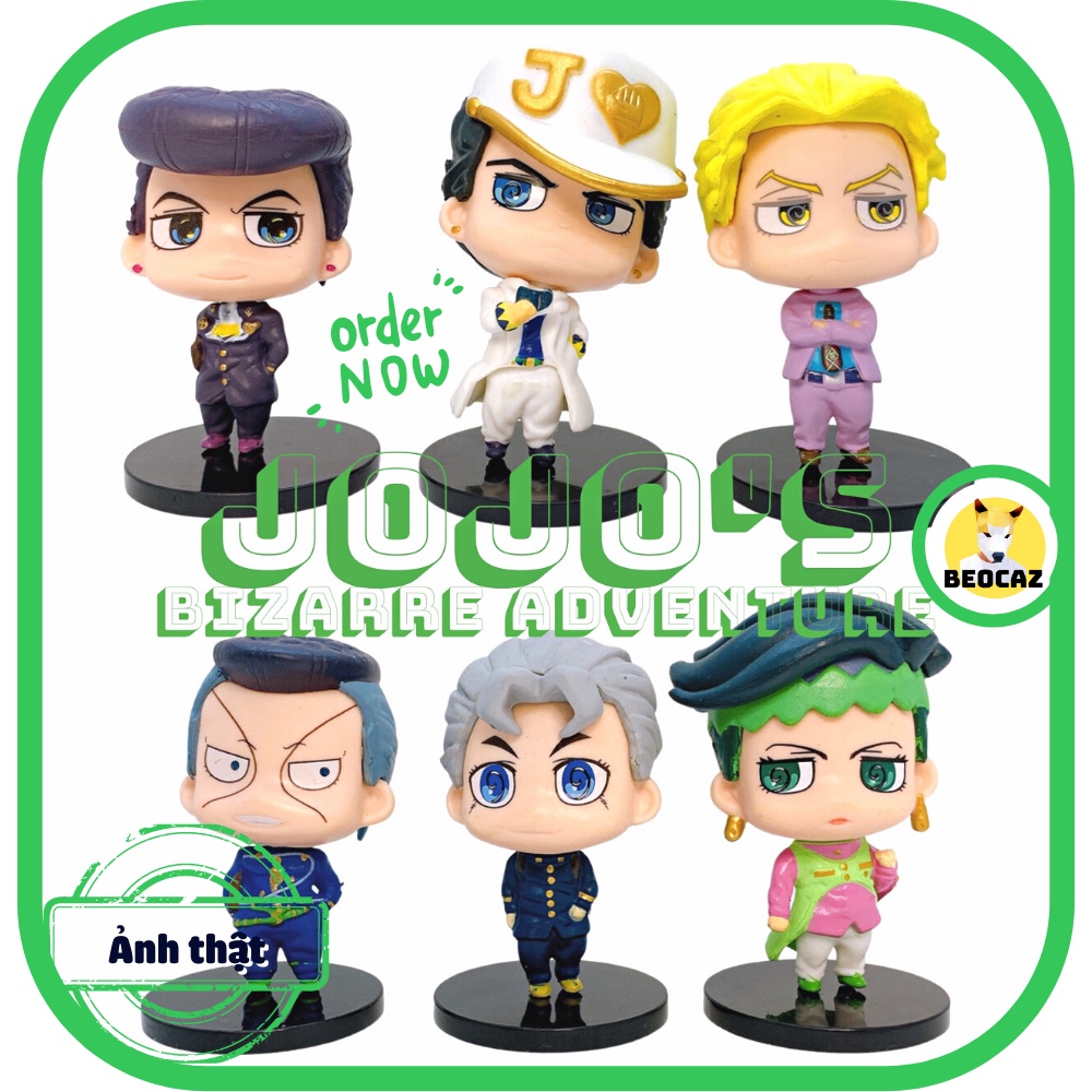 [Tặng Hộp Bảo Vệ] Set Mô hình nhân vật Jojo's Bizarre Adventure Cuộc Phiêu Lưu Bí Ẩn dễ thương Jotaro Josuke Koichi