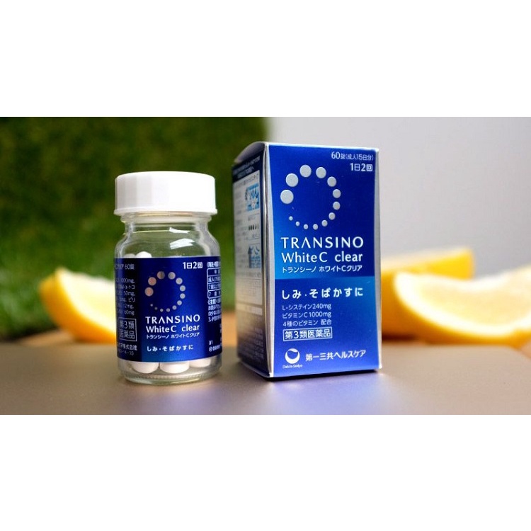Viên uống trắng da Transino White C Clear Nhật 120 viên