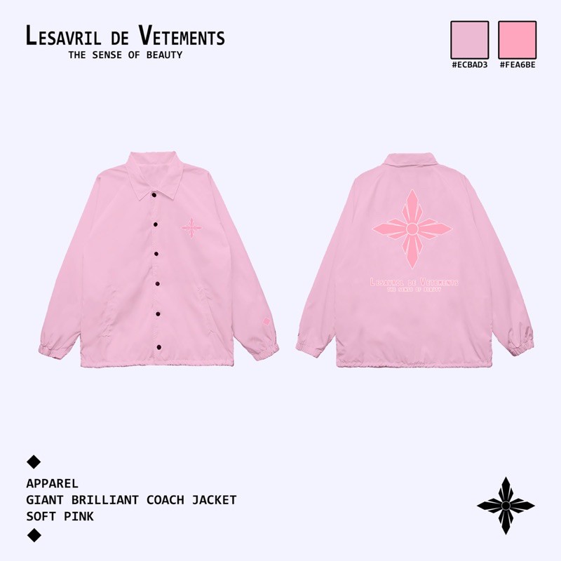 Pink Giant Brilliant Coach Jacket Lesavril