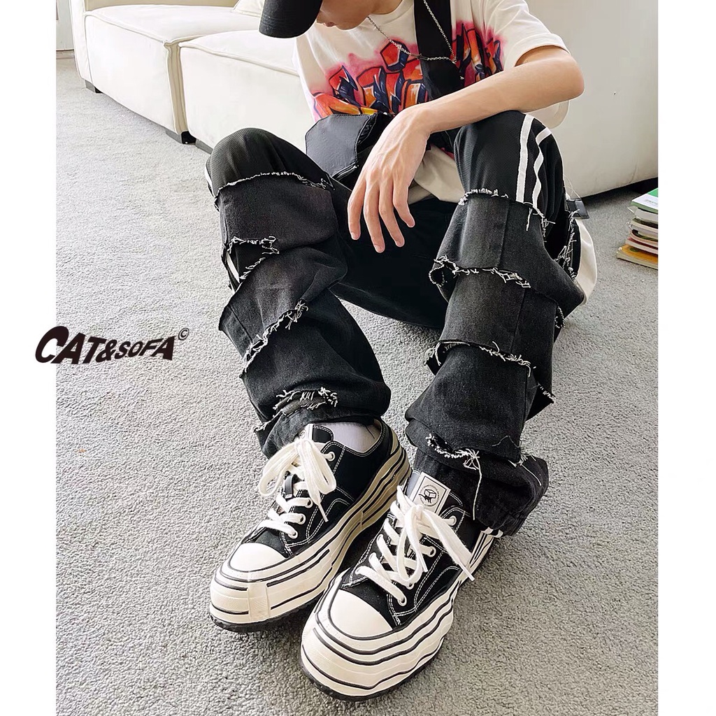 [ Hàng Chính Hãng ] Giày sneaker Cat&Sofa " Black White độn đế "