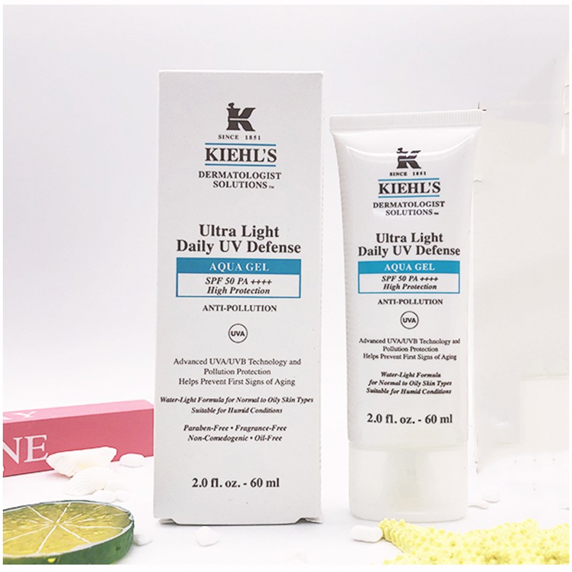 [60ml]Kem chống nắng Kiehl's Ultra Light Daily UV Defense SPF 50 PA++++ 60ml 🌱kiehls sunscreen
