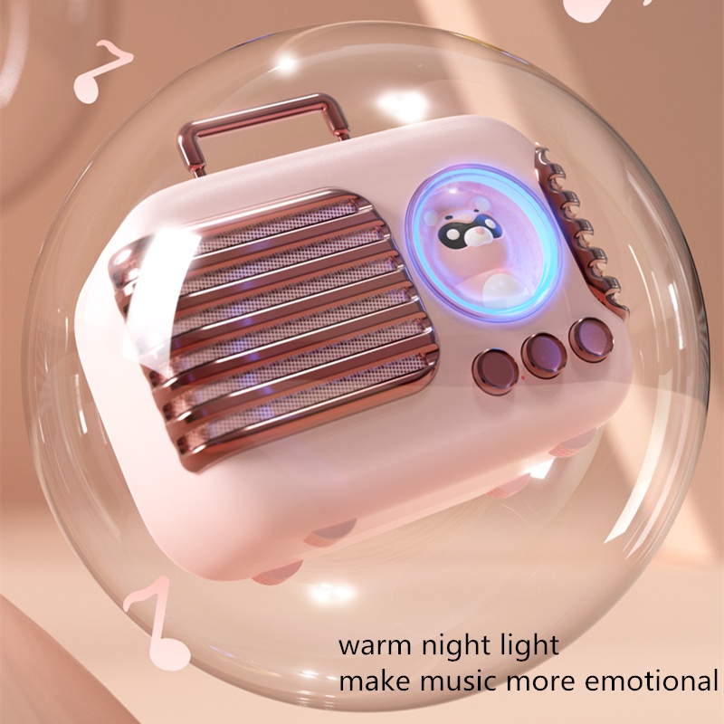 Loa Bluetooth Không Dây Nhỏ Gọn Hình Thú Cưng Nhiều Màu Dễ Thương