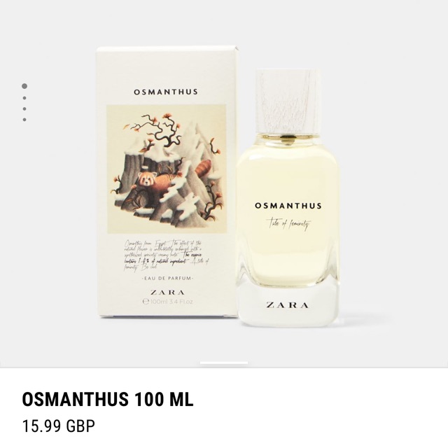 Nước hoa nữ Zara UK Osmanthus
