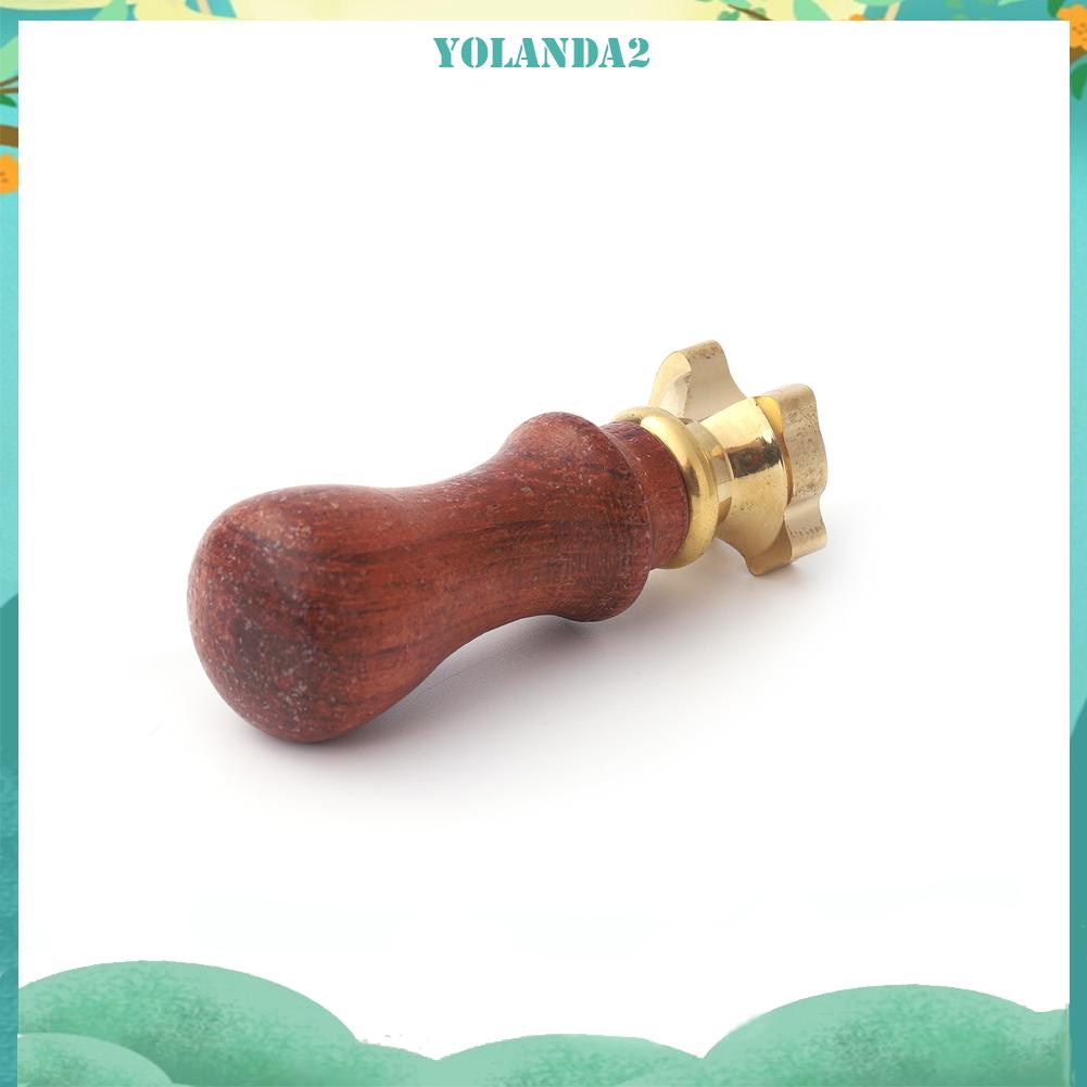 Con dấu sáp niêm phong thư hình nơ với tay cầm kim loại phong cách retro