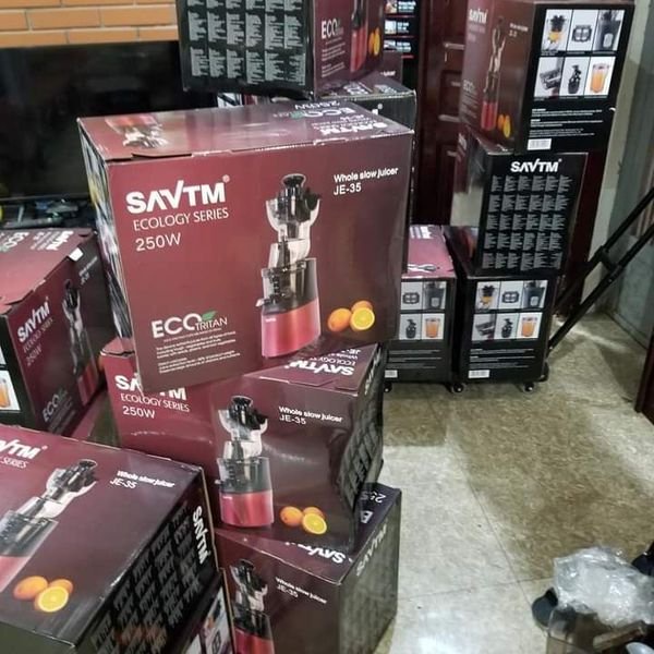 MÁY ÉP CHẬM NGUYÊN QUẢ SAVTM JE35 CAO CẤP- CHÍNH HÃNG, BẢO HÀNH 12 THÁNG tặng lưới làm kem