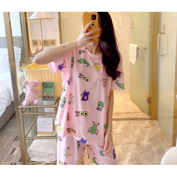 [Mã WA1606 giảm 15% đơn 99k] PVN13245 Bộ đồ ngủ nữ zoo mùa hè T2 SW | BigBuy360 - bigbuy360.vn