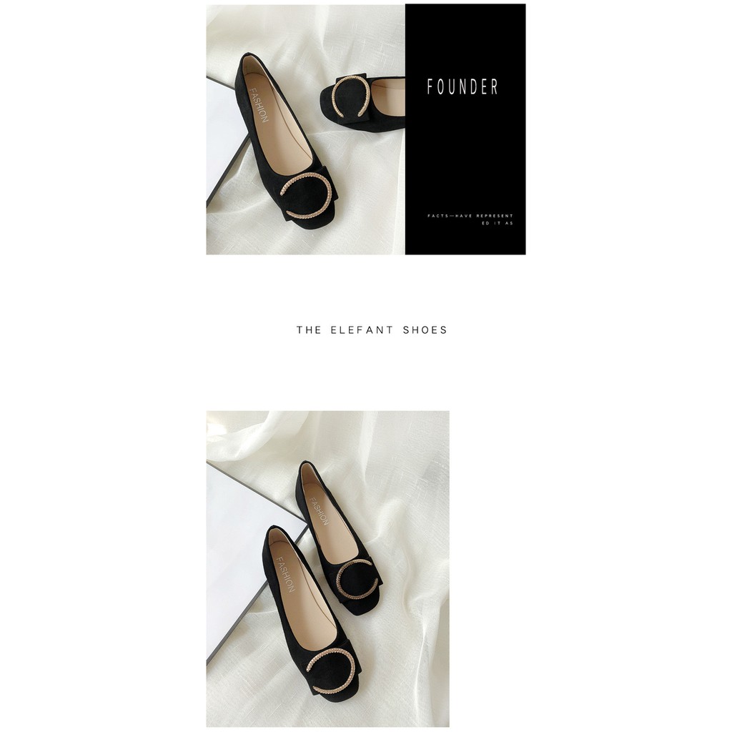 Giày Búp Bê Mũi Vuông Phong Cách Hàn Quốc 2021 Cho Nữ | BigBuy360 - bigbuy360.vn