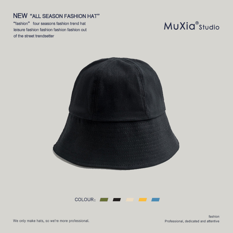 Nón tai bèo che mặt 22107 hình quả chuông màu trơn thiết kế mỏng phong cách người nổi tiếng dành cho nam và nữ