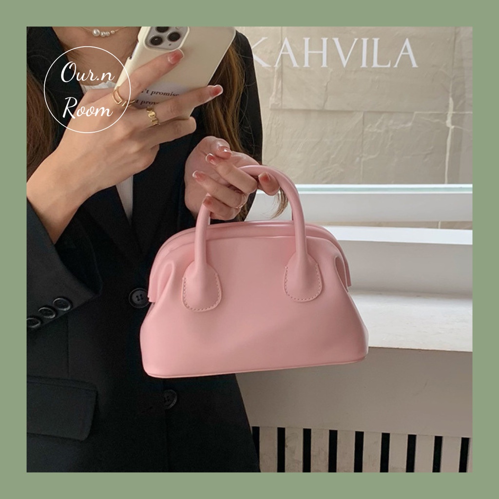 Kèm ảnh thật TÚI XÁCH NỮ HÌNH CON SÒ NẮP GẬP MÀU PASTEL PHONG CÁCH HÀN QUỐC 11072202