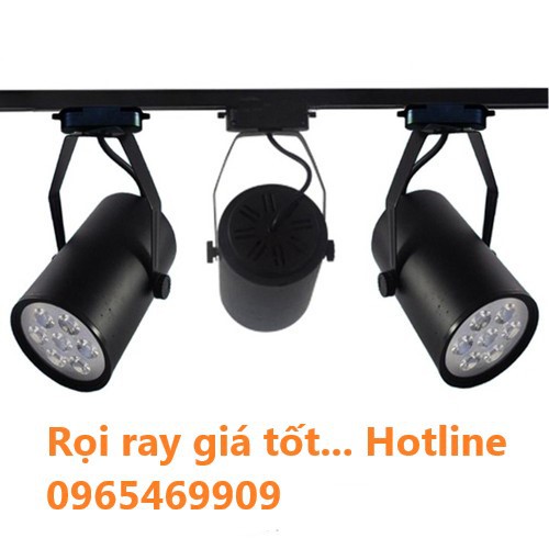 Đèn rọi ray mắt trâu, mắt ếch 7w, 12w dùng cho chiếu sáng biển bảng quảng cáo