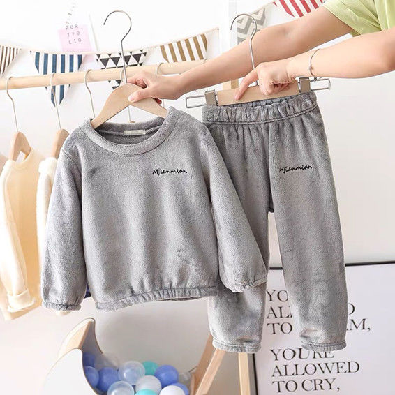 Đồ Ngủ Dài Tay Vải Dày Ấm Áp Xinh Xắn Cho Bé