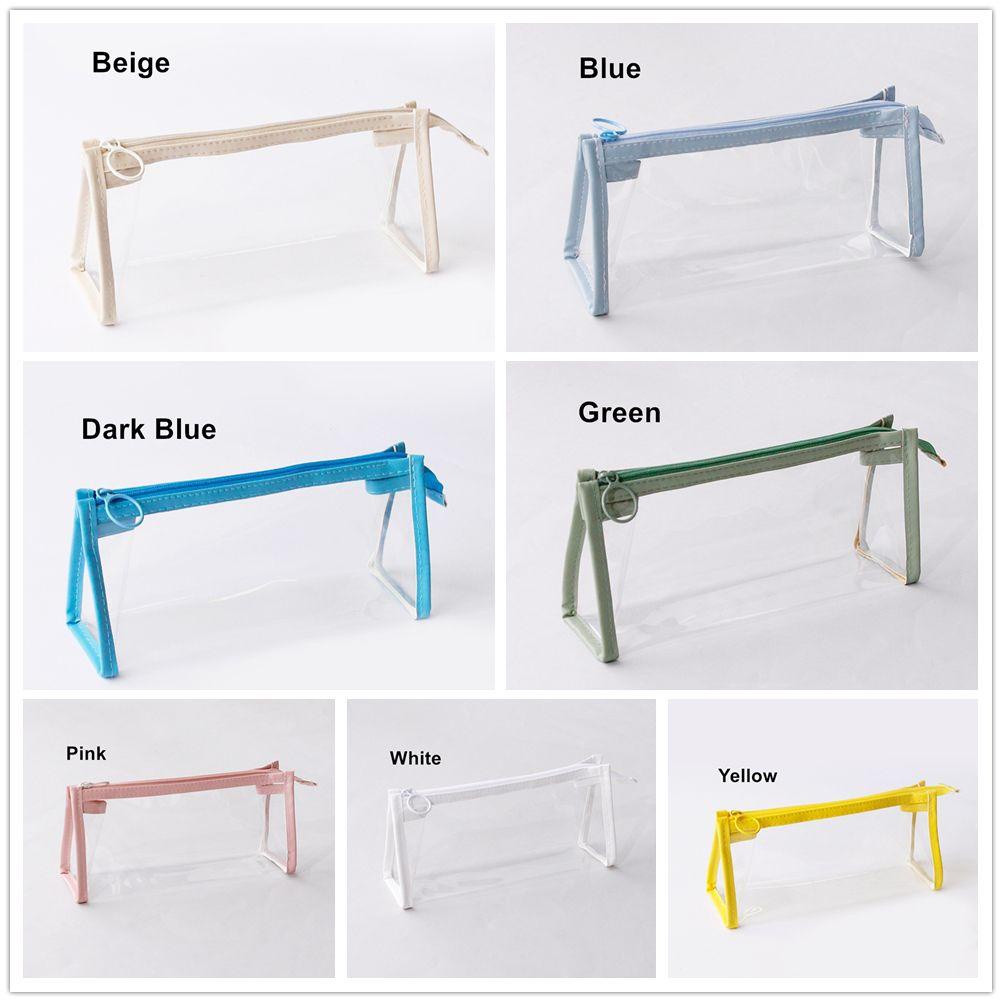 UUMIR Túi Đựng Bút Trong Suốt Chống Nước Phong Cách Hàn Quốc Ốp