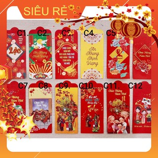 [Siêu Rẻ] [GIÁ GỐC 1000] Bao Lì Xì 2020 Mẫu Truyền Thống C1-12 [ĐƯỢC CHỌN MẪU] [Big Sale]