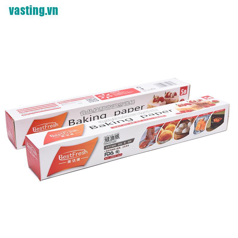 V☆Cuộn Giấy Nướng Bbq Hai Mặt Bằng Silicone Dài 5M