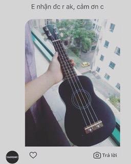Ukulele LORTUI 21inch màu đen