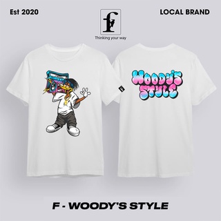 Áo thun tay lỡ unisex woody tee - the f brand