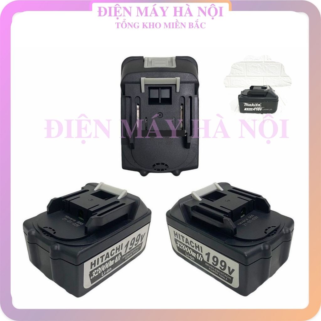Pin màu tím 199V, 118V máy khoan siết bulong makita dewalt hitachi máy 10 cell