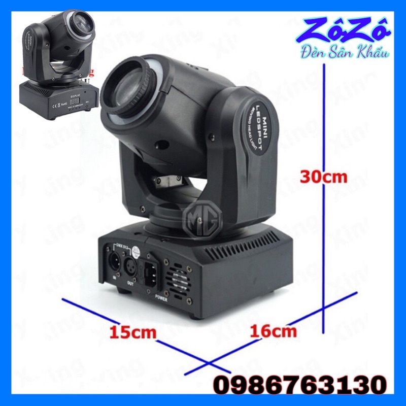 Đèn Moving Head 30W có viền Led,Beam mini 30w led