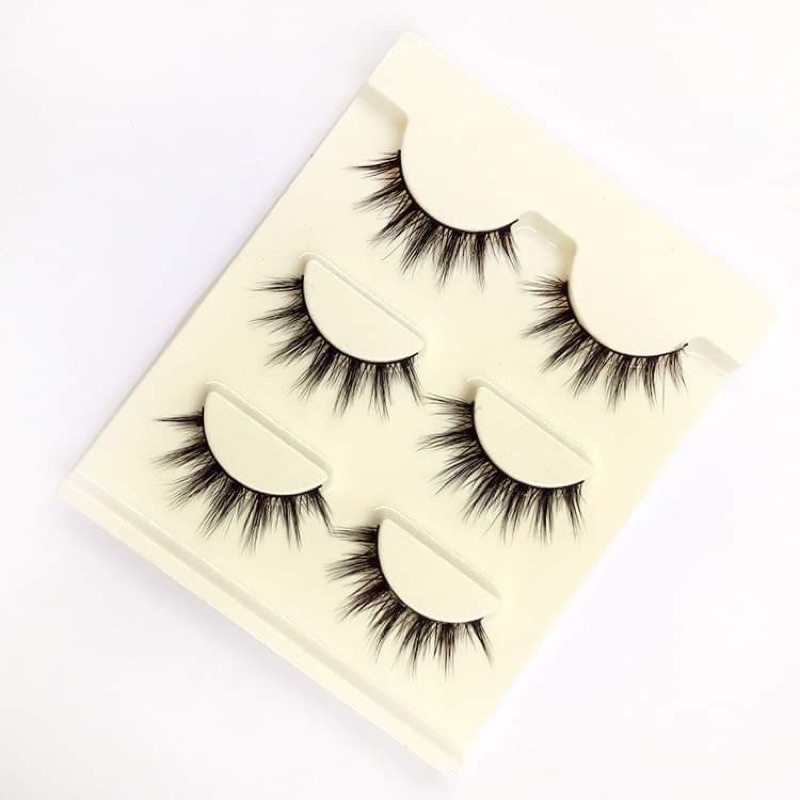 Lông mi chồn 3D - hộp 3 đôi  siêu mềm đẹp cho mắt châu á