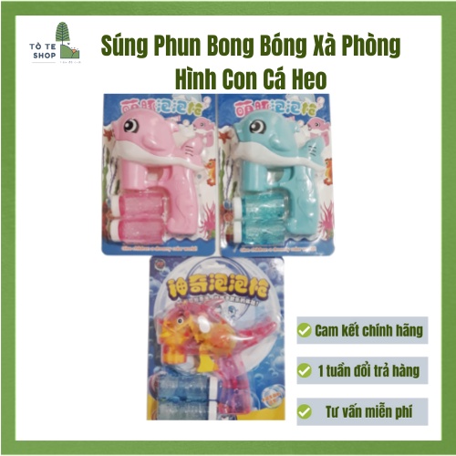 Súng thổi bong bóng xà phòng hình con cá cho bé, súng chạy bằng pin hàng loại 1 cực tốt.