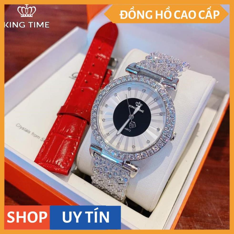 Đồng hồ nữ KING TIME FULL Kim Cương - Mặt To Size Lớn Nổi Bật [HÀNG CAO CẤP]